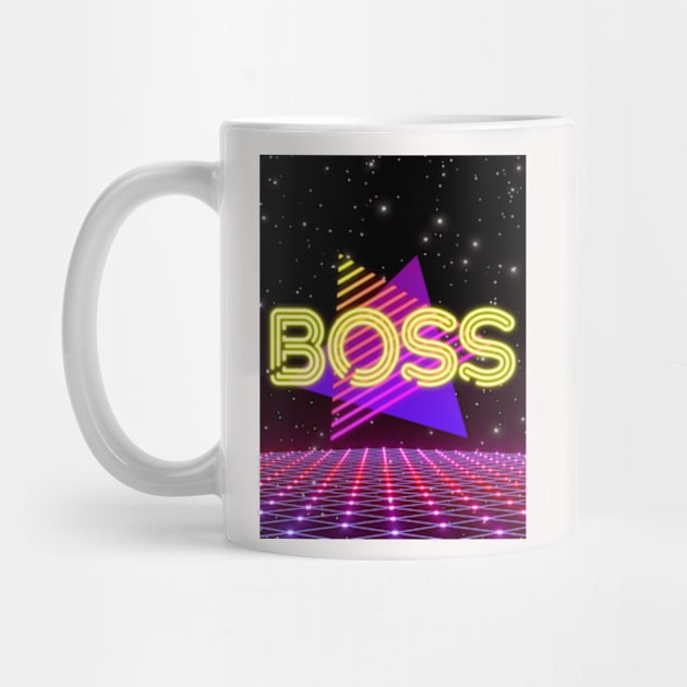 Boss Retrowave Triangle Aesthetic by 80snerd